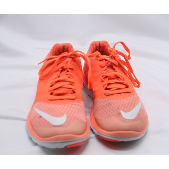 Nike Free 5.0 Running Shoes Womens Size 6 Orange Mesh Lightweight 807145-601 - Picture 3 of 11